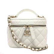 Chanel Vintage Pre-owned Laeder chanel-vskor White, Dam