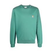 Maison Kitsuné Stilren Sweatshirt Green, Herr