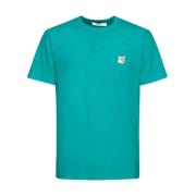 Maison Kitsuné Avslappnad Bomull T-shirt Green, Herr