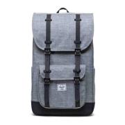 Herschel Logo Patch Fabric Backpack Gray, Herr