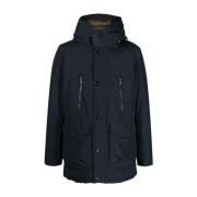 Woolrich Midnattsblå Långärmad Huva Blue, Herr