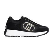 Liu Jo Svarta Avslappnade Damsneakers Black, Dam