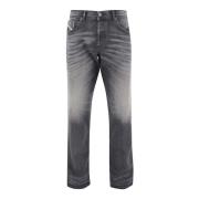 Diesel Stretch Bomull Denim Jeans Regular Fit Gray, Herr