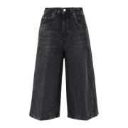 Haikure Svarta Denim Jeans med Logodetalj Black, Dam