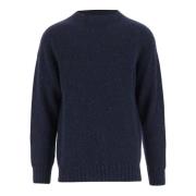 Howlin' Navy Ull Crew Neck Sweater Blue, Herr