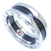 Bvlgari Vintage Pre-owned Silver ringar Gray, Dam