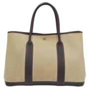 Hermès Vintage Pre-owned Canvas totevskor Beige, Dam