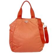 Prada Vintage Pre-owned Tyg prada-vskor Orange, Dam