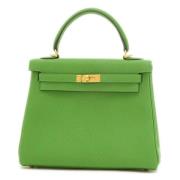 Hermès Vintage Pre-owned Laeder handvskor Green, Dam