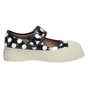 Marni Polka Dot Platform Sneakers Black, Dam