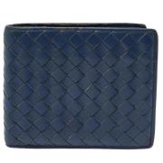 Bottega Veneta Vintage Pre-owned Laeder plnbcker Blue, Herr