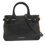 Burberry Vintage Pre-owned Tyg totevskor Black, Dam