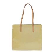 Louis Vuitton Vintage Pre-owned Laeder totevskor Yellow, Dam