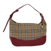 Burberry Vintage Pre-owned Canvas axelremsvskor Red, Dam