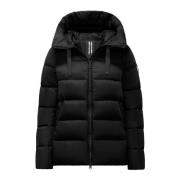 BomBoogie A-linje Nylon Dunjacka med Huva Black, Dam