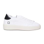 D.a.t.e. Vita Sneakers med Logotyp och Bomullssnören White, Herr