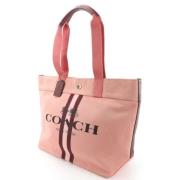 Coach Pre-owned Pre-owned Canvas totevskor Pink, Dam