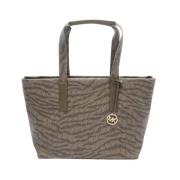 Michael Kors Pre-owned Pre-owned Belagd canvas totevskor Gray, Dam