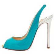 Christian Louboutin Pre-owned Pre-owned Laeder klackskor Blue, Dam