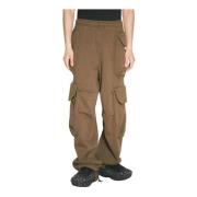 Entire Studios Bomullsfleece Cargo Byxor Brown, Herr