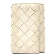 Bottega Veneta Vintage Pre-owned Laeder nyckelhllare White, Dam