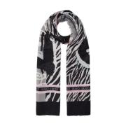 Liu Jo Zebra Print Baby Stola Multicolor, Dam