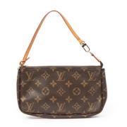 Louis Vuitton Vintage Pre-owned Canvas handvskor Brown, Dam