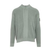 Calvin Klein Stilren Stickad Cardigan Tröja Gray, Herr