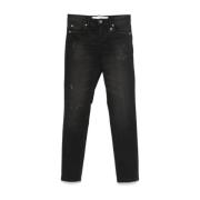 John Richmond Svarta Slim Fit Jeans Black, Herr