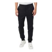 K-Way Sportiga Joggingbyxor med Ribbstickad Mudd Black, Herr