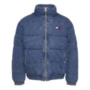 Tommy Hilfiger Denim Långärmad Ribbstickad Kappa Blue, Herr