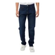 Armani Exchange Blå Denim Jeans Regular Fit Blue, Herr