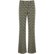 Etro Slim-fit palazzo byxor med slips-inspirerat tryck Multicolor, Dam