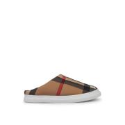 Burberry Kolla Logga Mulor Arkiv Beige Beige, Dam