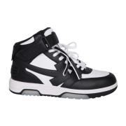 Off White Vita Sneakers Höjer Stil Modern Man Black, Herr