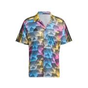 Adidas Allover Print Mesh Resort Skjorta Multicolor, Herr