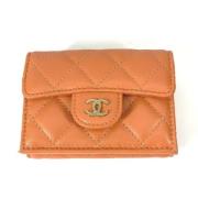 Chanel Vintage Pre-owned Laeder plnbcker Orange, Dam