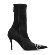 Diesel Klackade ankelboots D-Venus Black, Dam