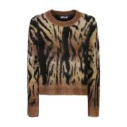 Just Cavalli Gul Sweatshirt för Kvinnor Aw24 Multicolor, Dam