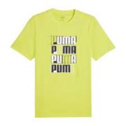 Puma Lime T-shirt för män Yellow, Herr