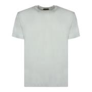 Tom Ford Grön T-shirt med Ribbade Kanter Green, Herr