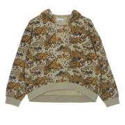 HUF Camo Print Mockneck Hoodie Dam Brown, Dam