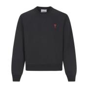 Ami Paris Herr Sweatshirt med Hjärtlogga - Svart Black, Herr