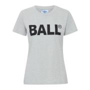 Ball Grå Dam T-shirt med Logotyp Gray, Dam