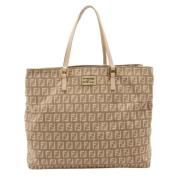 Fendi Vintage Pre-owned Canvas fendi-vskor Beige, Dam