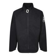 JW Anderson Svart Blazer Nylon Jacka Regular Fit Black, Herr