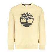 Timberland Beige Sweatshirt med Tryck Beige, Herr