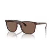 Emporio Armani Stiliga solglasögon för din look Brown, Unisex