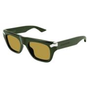 Alexander McQueen Stiliga Acetat Solglasögon Green, Unisex