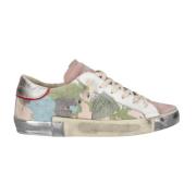 Philippe Model Camouflage Canvas Sneakers med Glamorösa Detaljer Multi...